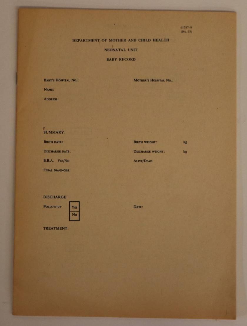 Neonatal Baby Record 10 Printflow Private Limited